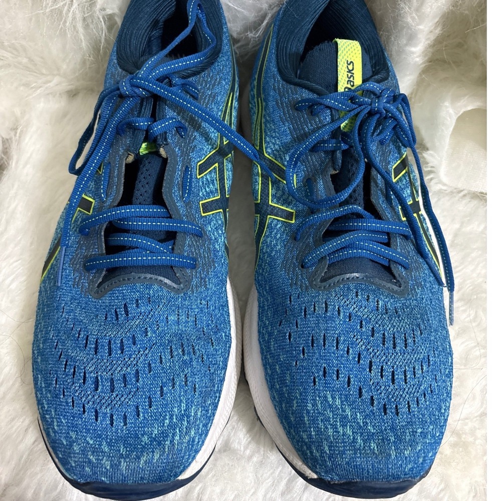 Asics Gel-Nimbus 11.5 Mens Running Shoes Blue Lime Green FF Blast+ Sneakers